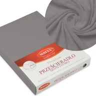 Prześcieradła - Matex Prześcieradło Frotte Premium z gumką szare 220x200 mx-220-pft-44 - miniaturka - grafika 1