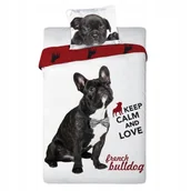 Pościel dla dzieci - Best Friends z Pieskiem Uroczy Wzór Bawełna 140x200 70x90 Premium - miniaturka - grafika 1