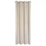 Zasłony - Euro Firany Zasłona Gotowa 140 x 250 Przelotka Laura Krem+Złoty 1221494 - miniaturka - grafika 1