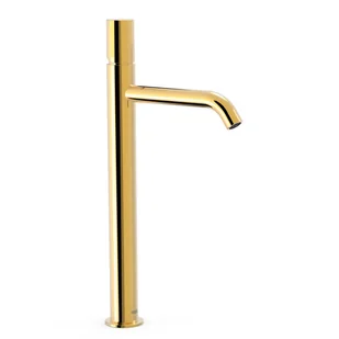 Bateria umywalkowa nablatowa Tres Study złoty połysk 26130801OR - Baterie umywalkowe - miniaturka - grafika 1