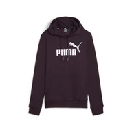 Bluzy sportowe damskie - Damska bluza z kapturem i logo Essentials FL PUMA Midnight Plum Purple - miniaturka - grafika 1