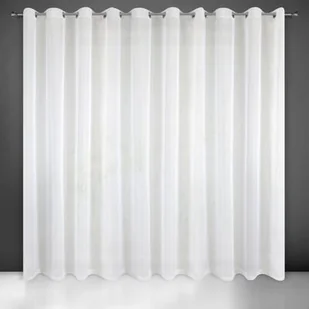 Firana gotowa na przelotkach LUCY 200 x 250 cm biały - Firany - miniaturka - grafika 1