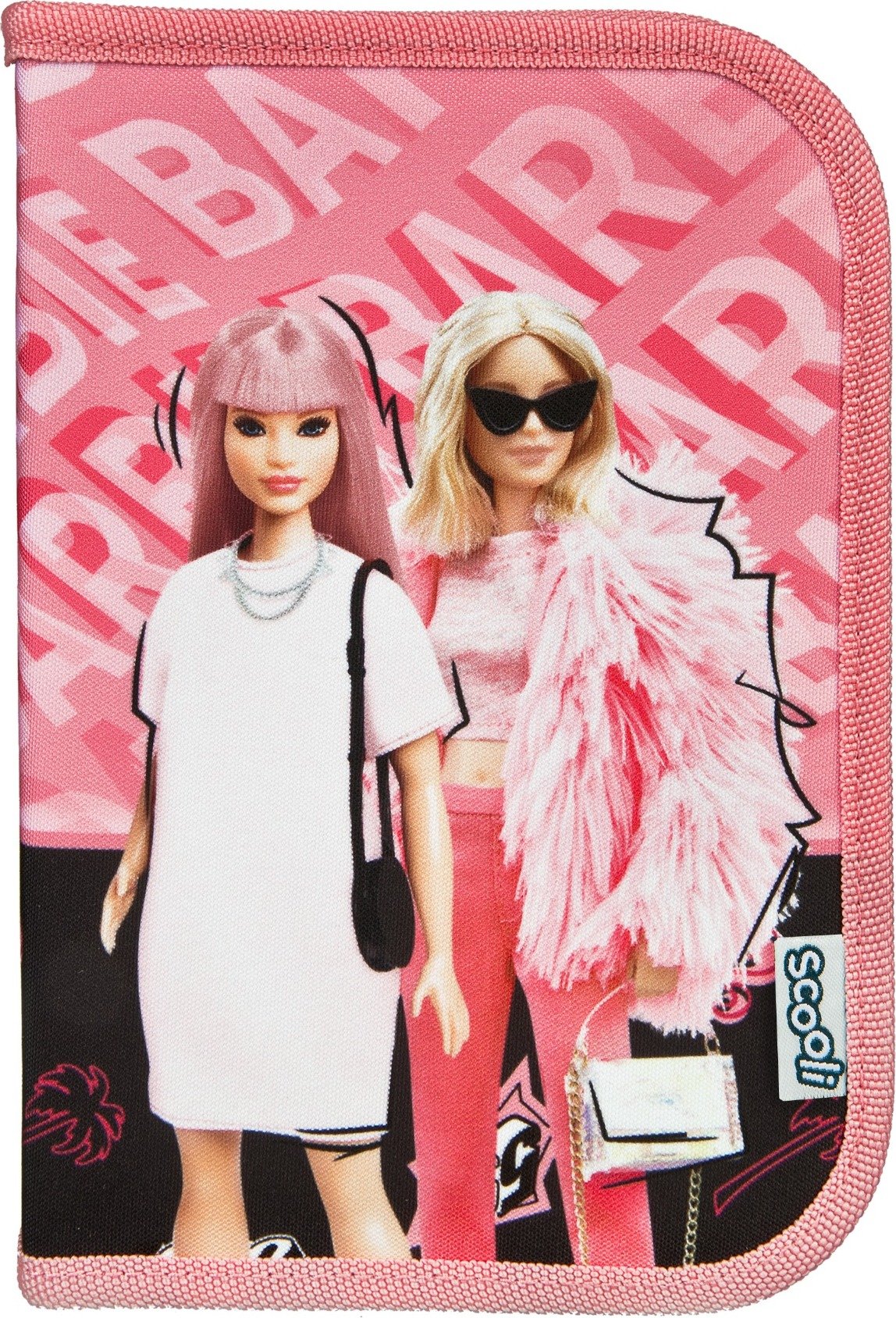 Piórnik z wypełnieniem Barbie Pupil Case Kompletny zestaw z wysokiej jakości długopisami
