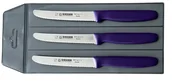 Noże kuchenne - Giesser zestaw 3 noży 8365 fioletowy - miniaturka - grafika 1