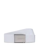 Paski - Lacoste Pasek Męski RC2012 Biały - miniaturka - grafika 1