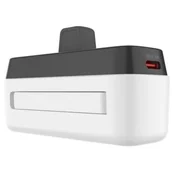 Powerbanki - Powerbank FIXED Zen 5 Plug-in 5000 mAh 20W Biało-czarny - miniaturka - grafika 1