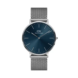 Zegarek Zegarek Daniel Wellington Classic Mesh DW00100628 Granatowy - Zegarki męskie - miniaturka - grafika 1