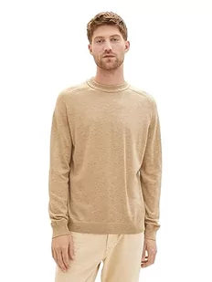 TOM TAILOR sweter męski, 32747 - Beach Sand Twotone Grindle, L - Swetry męskie - miniaturka - grafika 1