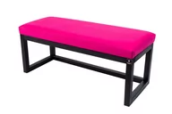 Ławki do przedpokoju - Emra Wood Design, Ławka na buty LPG-2, Czarno-Różowy, 135 cm - miniaturka - grafika 1