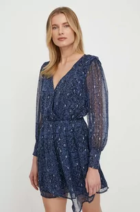 Pepe Jeans sukienka Camille kolor granatowy mini rozkloszowana - Sukienki - miniaturka - grafika 1