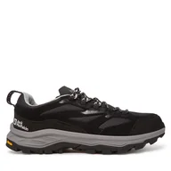 Buty trekkingowe męskie - Trekkingi Jack Wolfskin Cyrox Vent Low A64089 Czarny - miniaturka - grafika 1