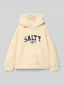 Bluzy dla dziewczynek - Bluza z kapturem o kroju regular fit z futerka model ‘Back’ - miniaturka - grafika 1