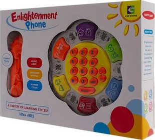 EURObaby Telefon interaktywny kwiatek - Zabawki interaktywne dla dzieci - miniaturka - grafika 1