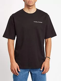 Koszulki męskie - Volcom Męski t-shirt Stone RLX Ss z krótkim rękawem czarny czarny S A3532059 - grafika 1