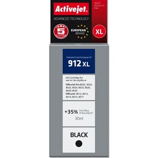 Tusz ACTIVEJET do HP 912 XL 3YL84AE Czarny 30 ml AH-912BRX - Tusze zamienniki - miniaturka - grafika 1