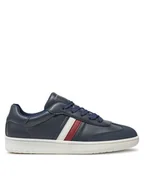 Buty dla chłopców - Tommy Hilfiger Sneakersy Stripes Low Cut Lace-Up Sneaker T3X9-33645-1269 Granatowy - miniaturka - grafika 1