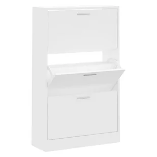 Lumarko Szafka na buty, biały, 63x24x103 cm, materiał drewnopochodny - Szafki na buty - miniaturka - grafika 3