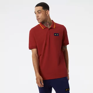 Koszulki męskie - Koszulka New Balance JT231234RDP  czerwona - grafika 1