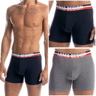 Majtki męskie - BOKSERKI męskie long Lama SZORTY bawełniane długie 2 PARY - XL - miniaturka - grafika 1