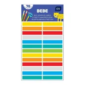 Etykiety samoprzylepne i bloki etykiet - Interdruk Etykiety samoprzylepne 78szt Bebe Kids mix - miniaturka - grafika 1