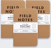 Zeszyty szkolne - Make Notes Notes Field Notes Original Kraft Linie 3 Pack - miniaturka - grafika 1
