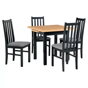 Zestaw stół i 4 krzesła drewniane MAX 7 + BOS 10 - Stoły z krzesłami - miniaturka - grafika 1
