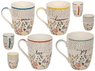 Dekoracje domu - Kubek ceramiczny Flower Power - miniaturka - grafika 1