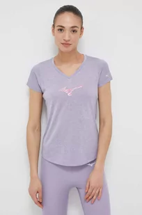 Mizuno t-shirt do biegania Impulse Core RB kolor fioletowy - Koszulki sportowe damskie - miniaturka - grafika 1