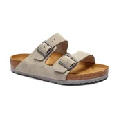 Klapki i japonki męskie - Birkenstock Klapki Arizona LEVE | zamsz | regular fit - miniaturka - grafika 1