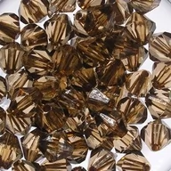 Półfabrykaty do biżuterii - Kryształki Diamentowe Ciemny Beż 10mm 20szt - miniaturka - grafika 1