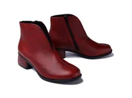 Botki damskie - RIEKER REMONTE R8870-35 red, botki damskie - Rieker Remonte - miniaturka - grafika 1