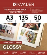 Papier do drukarek - A3 PAPIER SAMOPRZYLEPNY FOTO BŁYSZCZĄCY 50 szt DO DRUKARKI ATRAMENTOWEJ - miniaturka - grafika 1