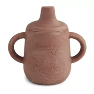 Kubki dla dzieci - Nuuroo - Kubeczek Silikonowy Niekapek Z Ustnikiem Aiko Red - miniaturka - grafika 1