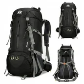 Plecaki - PLECAK TURSTYCZNY GÓRY TREKING BIWAK 50L VANHEIMIR CZARNY - miniaturka - grafika 1