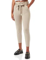 Spodnie damskie - VERO MODA Spodnie damskie Petite Paperbag, Laurel Oak, L x 28L - miniaturka - grafika 1
