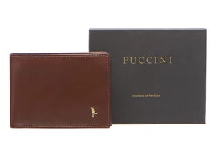 PUCCINI skórzany portfel męski MU20438 2 MU20438-2D - Portfele - miniaturka - grafika 1