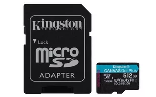 Kingston Canvas Go! Plus 512GB (SDCG3/512GB) - Karty pamięci - miniaturka - grafika 1