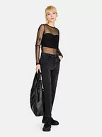 Spodnie damskie - Sisley Jeansy damskie, Czarny Denim 800, 28 - miniaturka - grafika 1