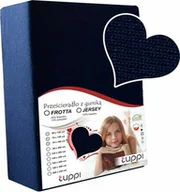 Prześcieradła dla dzieci - Prześcieradło do łóżeczka 140x70 JERSEY z gumką granatowy - miniaturka - grafika 1