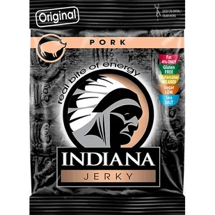 Mięso suszone Indiana Jerky Wieprzowina 25g - Zdrowa żywność - miniaturka - grafika 1