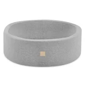 Suche baseny - Misioo Suchy Basen 90X30 Cm Okrągły Jasnoszary Bawełniany Smart - miniaturka - grafika 1