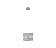 Lampy sufitowe - Żyrandol na lince HELEN 1xE27/60W/230V śr. 20 cm szary/srebrny - miniaturka - grafika 1