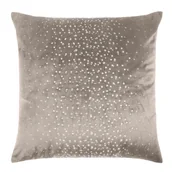 Poszewki na poduszki - Spod Igły i Nitki, Ciemno Beżowa Poszewka Velvetowa Do Zasłony  SHINY, 45x45 cm - miniaturka - grafika 1