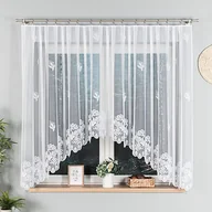 Firany - Firanka konfekcjonowana, 160x315cm, kolor biały BEATA - miniaturka - grafika 1