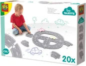 Tory, garaże, parkingi - SES Filcowy tor drogowy 20szt 13151 31517 - miniaturka - grafika 1