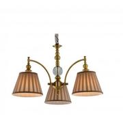 Lampy sufitowe - Candellux Klasyczny Żyrandol abażurowy LAMPA wisząca AUSTIN 33-13842 beżowy Patyna - miniaturka - grafika 1