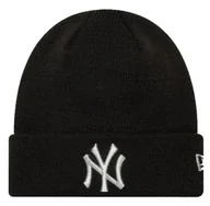 Czapki damskie - Czapka zimowa NEW ERA NY Yankees MLB Metallic Cuff Knit Beanie czarna - miniaturka - grafika 1