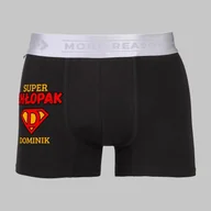 Majtki męskie - BOKSERKI męskie z NADRUKIEM dla chłopaka ROZMIAR M, PREZENT, URODZINY - miniaturka - grafika 1