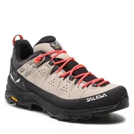 Buty trekkingowe damskie - Trekkingi Salewa - Alp Trainer 2 W 61403 Oatmeal/Black 7265 - miniaturka - grafika 1