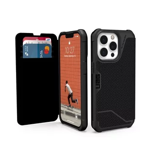UAG Metropolis obudowa ochronna z klapką do iPhone 13 Pro Max kevlar czarna IEOUMI13PMEKVBK - Etui i futerały do telefonów - miniaturka - grafika 3